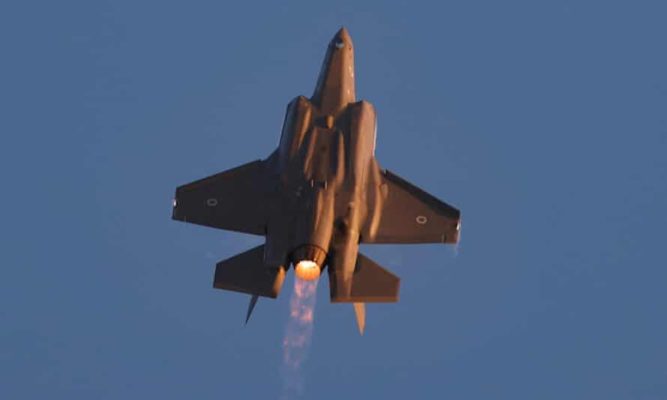 An Israeli fighter jet. Several incidents leading up to this week’s rocket fire from Lebanon have focused attention on Israel’s northern border.