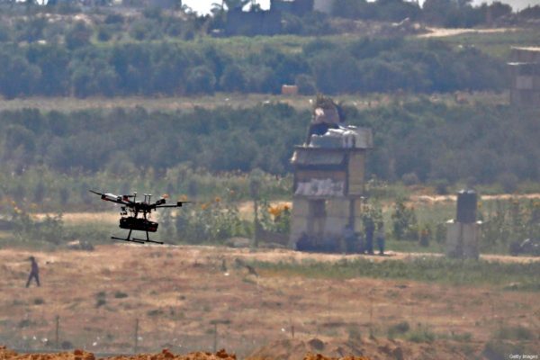 An Israeli military drone on 8 June 2018 [JACK GUEZ/AFP/Getty Images]