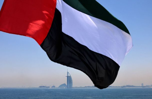 Emirati Flag above Dubai