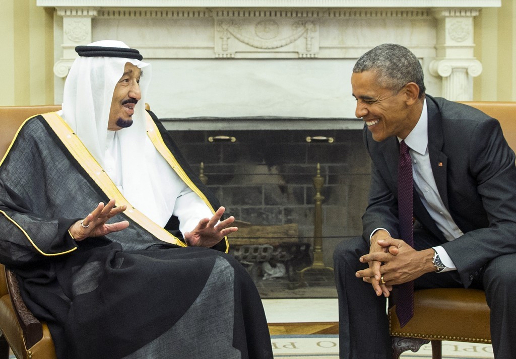 President Barack Obama meets with King Salman of Saudi Arabia in the Oval Office of the White House, on Friday, Sept. 4, 2015,